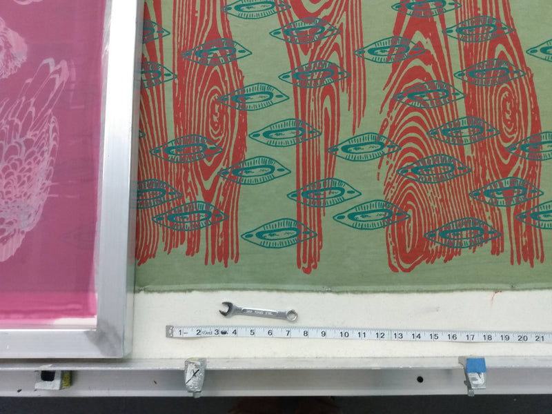 Studio Visit: Screenprinting Fabric Yardage