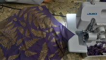 Load image into Gallery viewer, Purple Cotton Fern printed Bandana