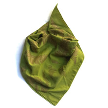 Load image into Gallery viewer, Pea Green Cotton Fern printed Bandana