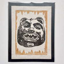 Load image into Gallery viewer, Bear Mask on Paper 8.5&quot; x 11&quot;