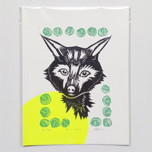 Load image into Gallery viewer, Fox + Cabbage on Paper 8.5&quot; x 11&quot;