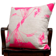 Load image into Gallery viewer, Custom Printed and Made Silkscreened Basketweave Linen Pillows