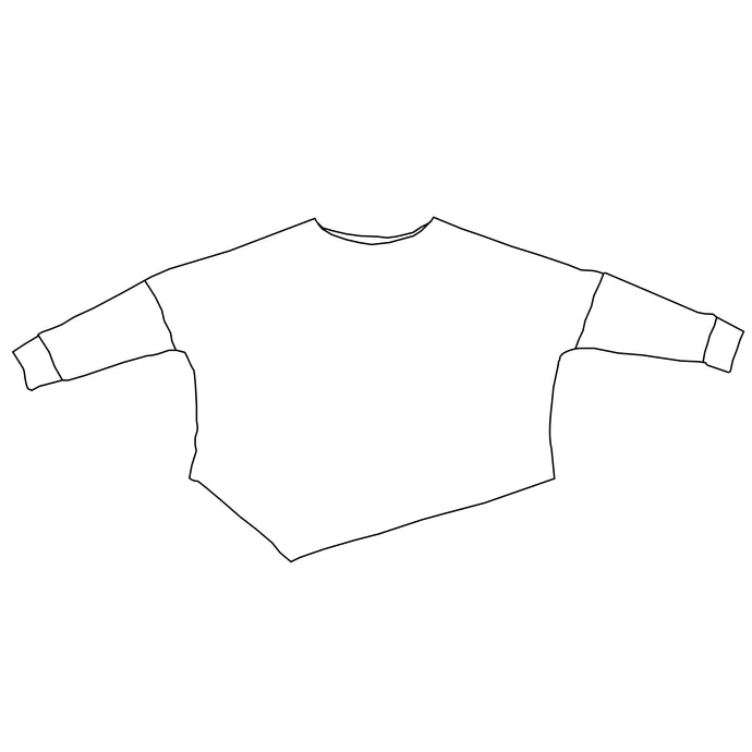 Custom Long Sleeve Asymmetrical Sweatshirt