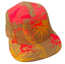Load image into Gallery viewer, Screenprinted Canvas 5 Panel Adjustable Hats