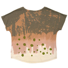 Load image into Gallery viewer, Olive Anti Dye Polka Dot T