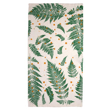 Load image into Gallery viewer, Fern Print Linen Kitchen Towel