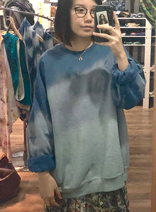 Anti Dye Sweatshirt // Heather Blue