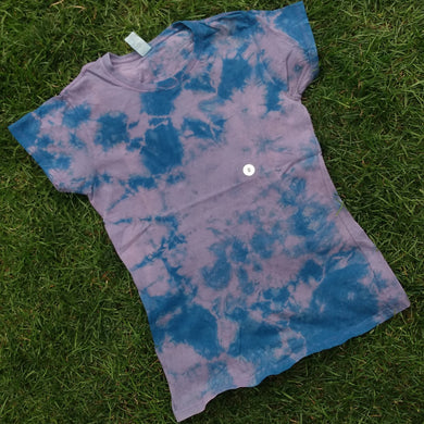 Natural Indigo Dyed Womans Fit Tshirt 100% cotton