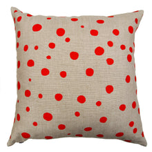 Load image into Gallery viewer, Polka Dot Basketweave Heavy Linen Throws Pillows