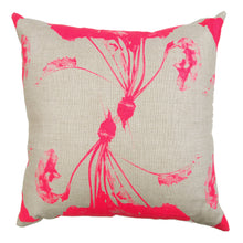 Load image into Gallery viewer, Dancing Beets Print Heavy Basketweave Linen Pillows