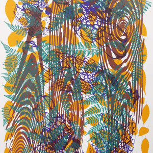 Large Screenprint on Paper "Chicken of the Woods"