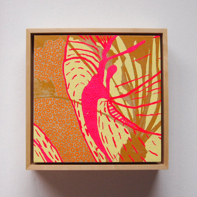 Yellows Painting  + Silkscreen Textile Wall Art 8