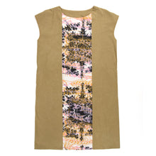 Load image into Gallery viewer, Panel Dress, Deep Mustard with Mandelbrot Panel