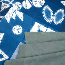 Load image into Gallery viewer, Patchwork Blanket of Indigo Dyed Squares as Throw or Queen Comforter