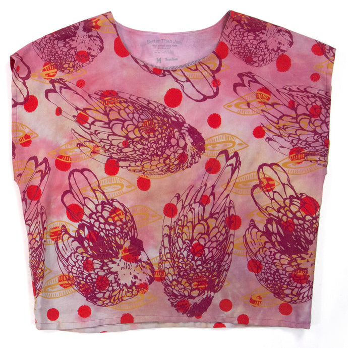 Pinks Silky Bamboo Box Top Shirt