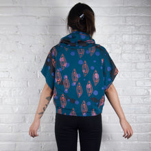 Load image into Gallery viewer, Fuchsia Dyed Hemp Jersey High Neck Cozy Top