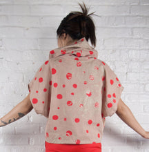 Load image into Gallery viewer, Printed Cream Custom High Neck Cozy Top