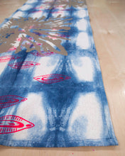 Load image into Gallery viewer, Table Runner // Indigo printed Ink Splot + Almond Shells