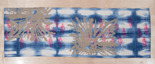 Load image into Gallery viewer, Table Runner // Indigo printed Ink Splot + Almond Shells