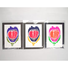 Load image into Gallery viewer, Floral Art Print // Pink Purple or Blue Flower Screenprint