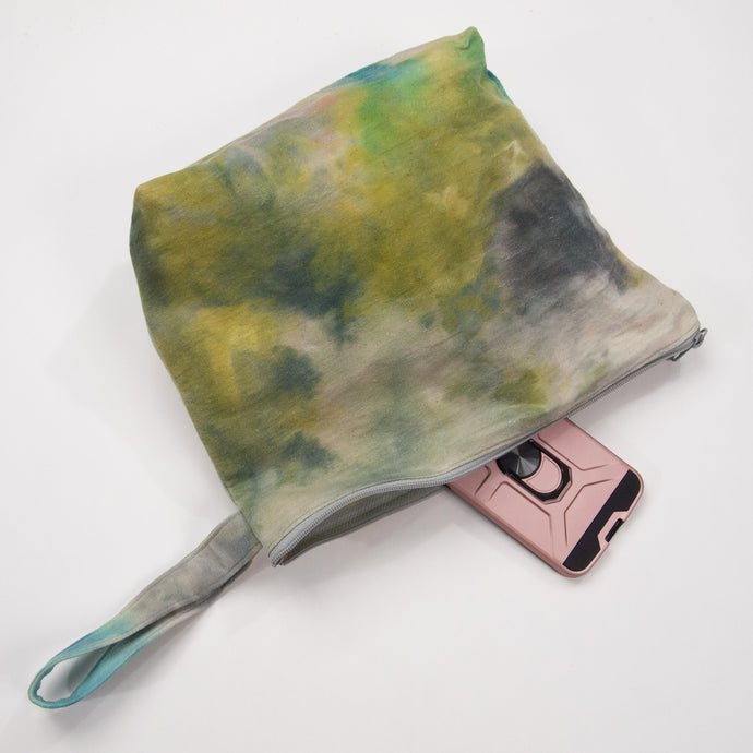 Ice Dye Waxed Travel Bag unlined