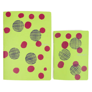 Printed Eco-friendly Sketchbook printed Polka Dots on Polka Dots
