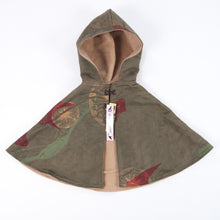 Load image into Gallery viewer, Kids Hooded Cape // Olive Green