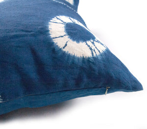 Indigo Dyed Linen Throws Pillow Covers