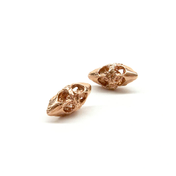 Beaks Rose Gold Post Earrings