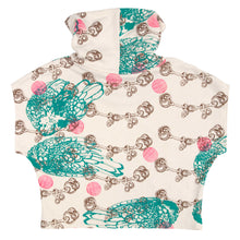 Load image into Gallery viewer, Hemp Fleece Cowl // Pink Polka Dots Etc on Cream