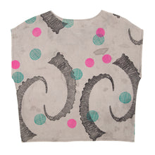 Load image into Gallery viewer, Cotton Sheer Top // Rosemary Green Ibex Horn Print