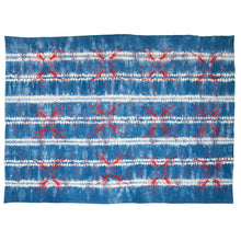 Load image into Gallery viewer, Padded Throw // Indigo Dyed Osnaburg Printed with Crayfish and Almond Shells