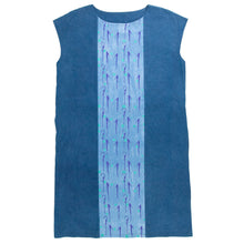 Load image into Gallery viewer, Panel Dress Indigo Blue with Light Indigo Panel