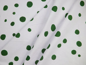 Hand Screenprinted Cotton/Linen  by Yard // Custom Polka Dots Any Color