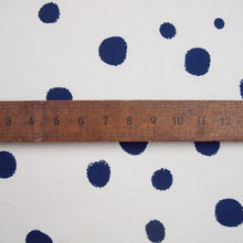 Load image into Gallery viewer, Hand Screenprinted Cotton/Linen  by Yard // Custom Polka Dots Any Color