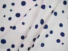 Load image into Gallery viewer, Hand Screenprinted Cotton/Linen  by Yard // Custom Polka Dots Any Color