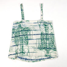 Load image into Gallery viewer, Summer Linen Tank Top // shibori skeleton