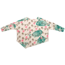 Load image into Gallery viewer, Long Sleeve Asymmetrical Sweatshirt // Chickens and Polka Dots on Cream